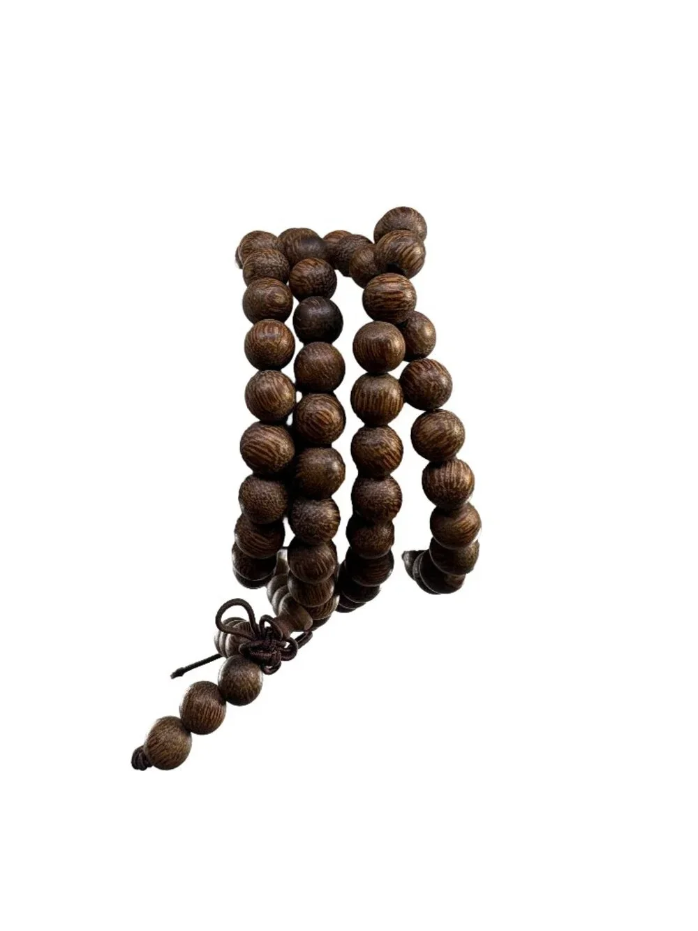 Dark Agarwood Mala Prayer Beads 8mm 108 Beads Meditation Necklace Bracelet 30.8g